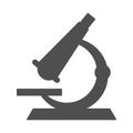 Microscope flat icon - vector